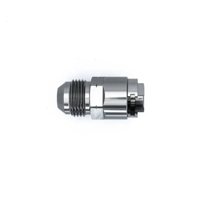 DeatschWerks 8AN Male Flare to 5/16in Female EFI Quick Connect Adapter – Anodized Matte Black