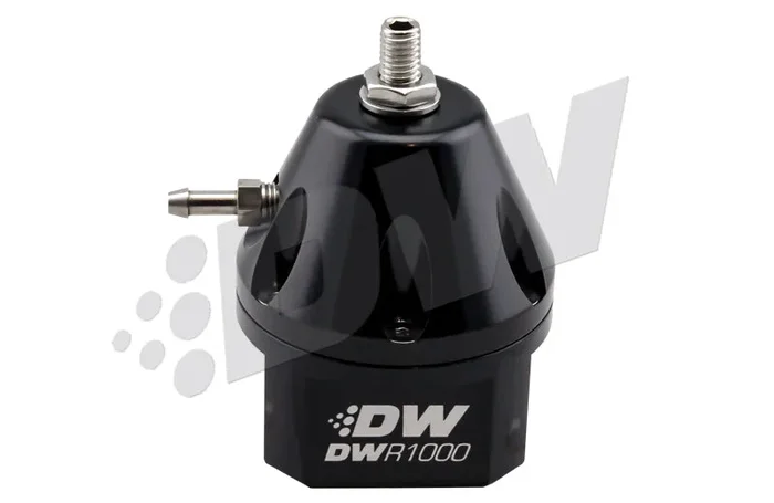 DeatschWerks DWR1000 Adjustable Fuel Pressure Regulator – Black1.1 lb