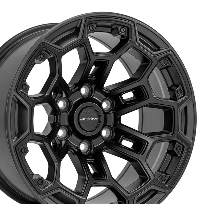 Defiant Wheel DF03 Satin Black with Dark Satin Charcoal 2-Tone 18×9 6×5.5″ fits RAM-GM-Nissan