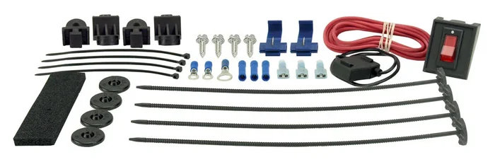 Derale Complete Plastic Rod Mounting Kit w/Switch
