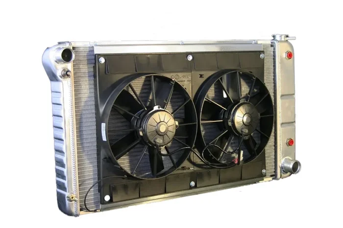Dewitts Radiator Radiator w/Fans Chevelle 68-72 Auto Trans Raw