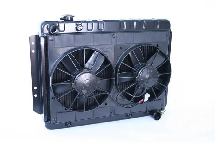 Dewitts Radiator Radiator w/Fans Impala 65-70 Auto Trans Black
