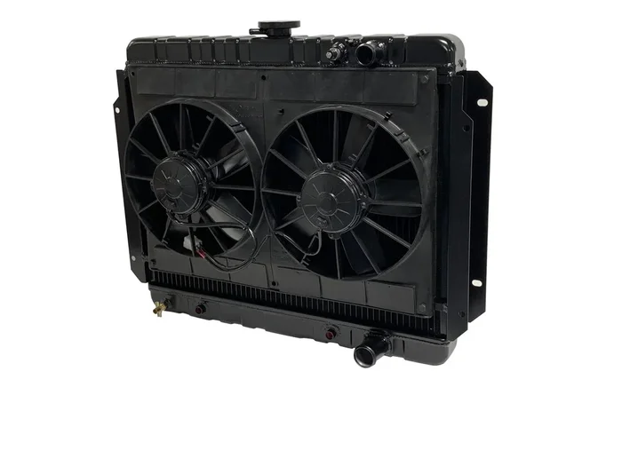 Dewitts Radiator Radiator w/Fans Impala LS 65-70 Auto Trans Blk