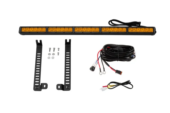 Diode Dynamics 14-19 Toyota 4Runner SS30 (Single) Stealth Lightbar Kit – Amber Driving