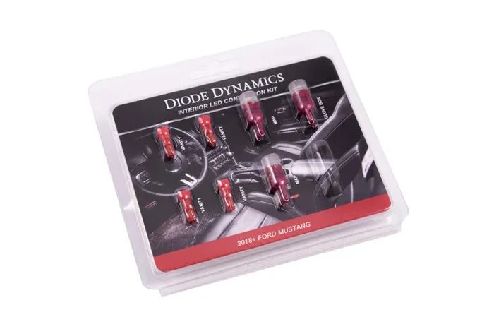 Diode Dynamics 18-19 Mustang Stage 2 Mustang Interior LED Light Kit – Red