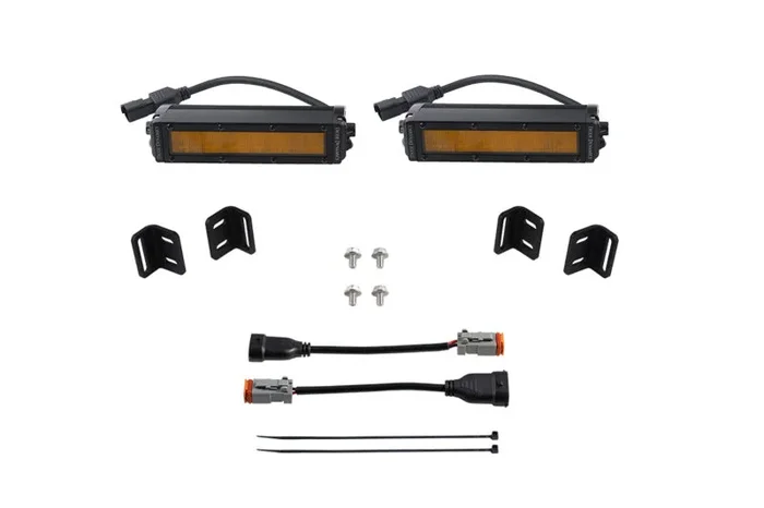 Diode Dynamics 2022 Toyota Tundra SS6 LED Fog Light Kit – Amber Wide