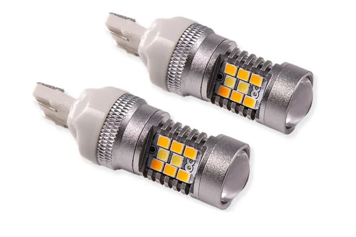 Diode Dynamics 7443 LED Bulb HP24 LED – Cool – White Switchback (Pair)
