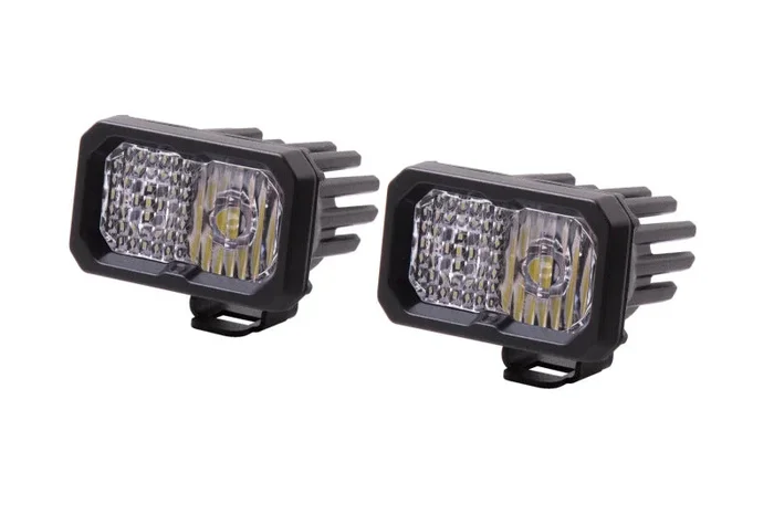 Diode Dynamics Stage Series 2 In LED Pod Pro – White Combo Standard ABL (Pair)