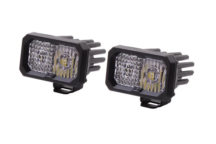 Diode Dynamics Stage Series 2 In LED Pod Sport – White Combo Standard ABL (Pair)