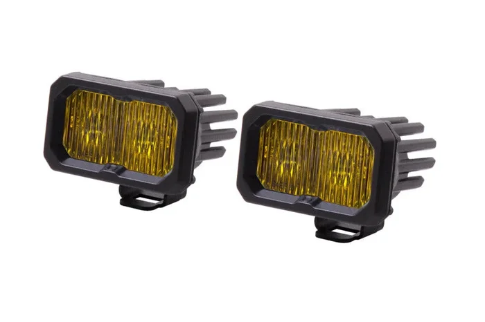 Diode Dynamics Stage Series 2 In LED Pod Sport – Yellow Fog Standard ABL (Pair)