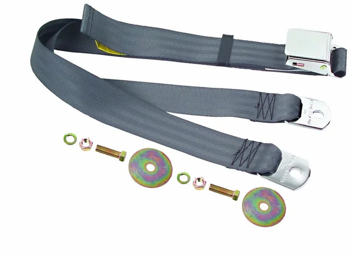 Dynacorn 1967-74 Camaro / Chevelle / Chevrolet Truck / El Camino / Firebird / GTO / Impala / Monte Carlo / Mopar / Mustang / Nova Seat Belt Dark Gray