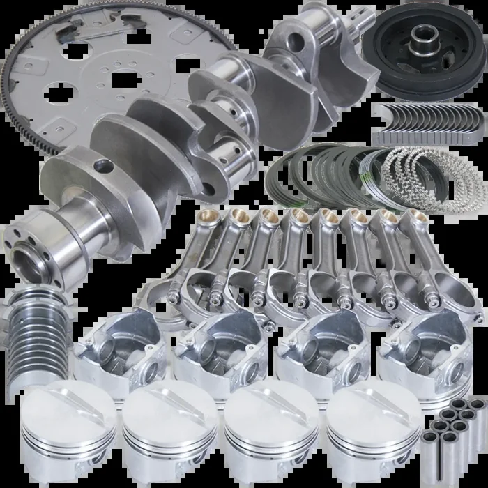 Eagle Chevrolet 350 Balanced 1Pc Rear Seal Rotating Assembly Kit .030 Bore Dome 168 Tooth Flex Plate
