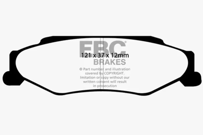 EBC 03-04 Cadillac XLR 4.6 Bluestuff Rear Brake Pads2.2 lb