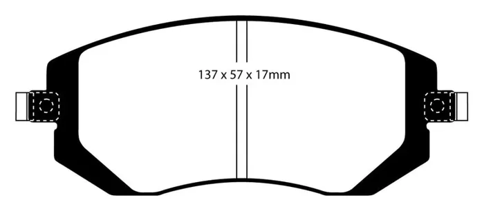 EBC 03-05 Subaru Impreza 2.0 Turbo WRX Bluestuff Front Brake Pads