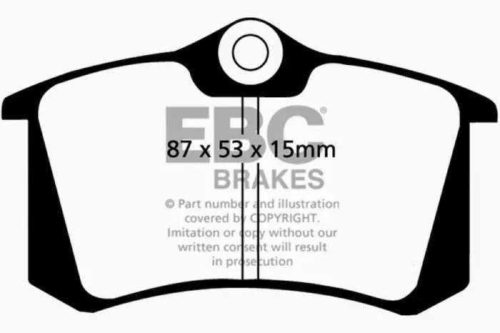 EBC 04-06 Audi TT Quattro 3.2 Bluestuff Rear Brake Pads1.9 lb