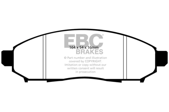 EBC 05+ Nissan Frontier 2.5 2WD Ultimax2 Front Brake Pads3.7 lb