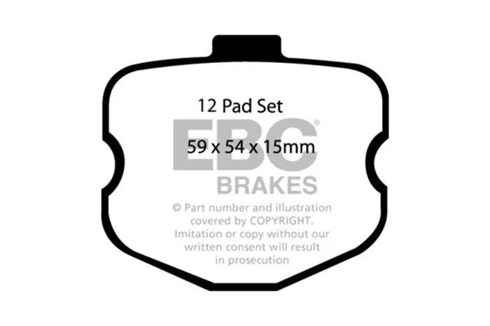 EBC 06-08 Chevrolet Corvette (C6) 7.0 (Z06) Bluestuff Front Brake Pads4.0 lb