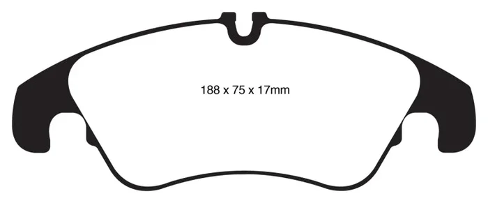 EBC 11 Audi A6 2.0 Turbo Redstuff Front Brake Pads