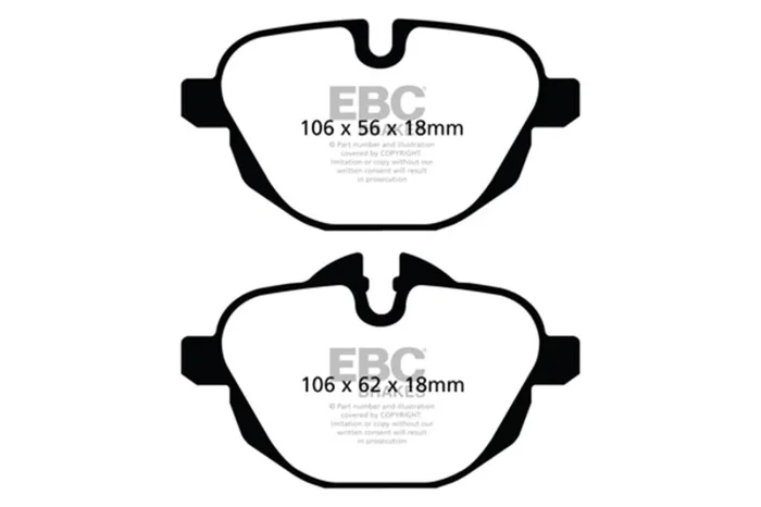 EBC 14-20 BMW i8 Bluestuff Rear Brake Pads2.6 lb