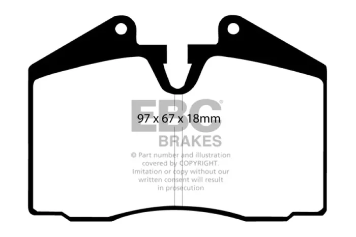 EBC 89-95 Ferrari 348 3.4 Yellowstuff Front and Rear Brake Pads
