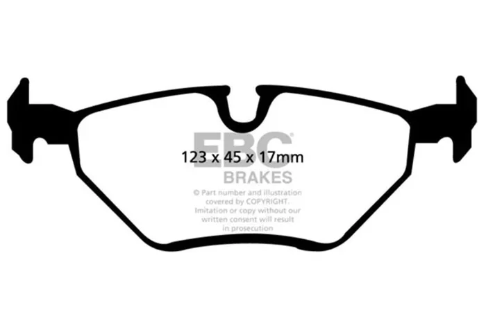 EBC 99-02 BMW Z3 Bluestuff Rear Brake Pads2.0 lb