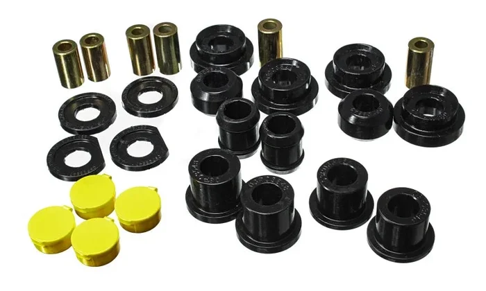 Energy Suspension 06-11 Honda Civic Black Rear Lower Trailing Arm and Lower Knuckle Bushing Set3.9 lb
