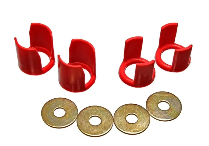 Energy Suspension 89-94 Nissan 240SX (S13) Red Rear Subframe Insert Set – a supplement to the subfra
