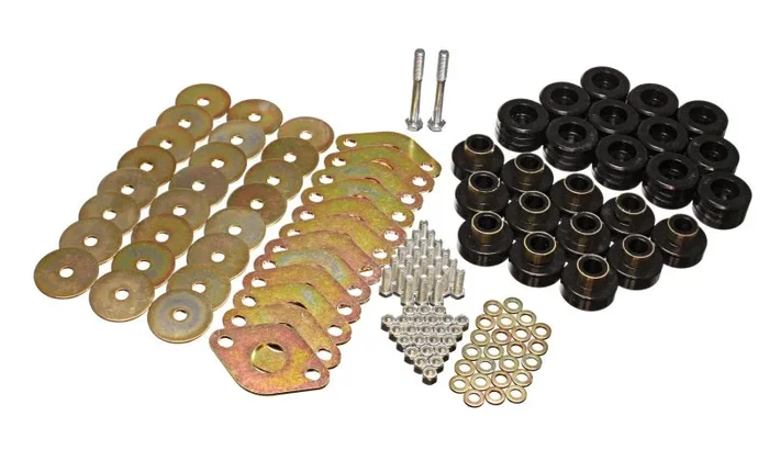 Energy Suspension Body Mount Set W/Hardware – Black