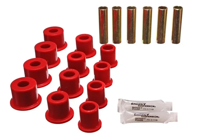 Energy Suspension Rear Spring Bushings – Red