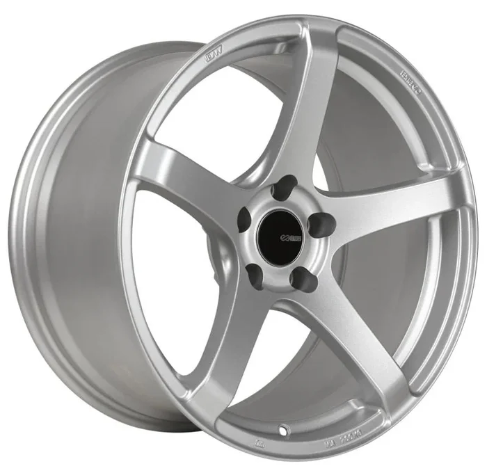 Enkei Kojin 18×8.5 42mm Offset 5×112 Bolt Pattern 72.6mm Bore Dia Matte Silver Wheel