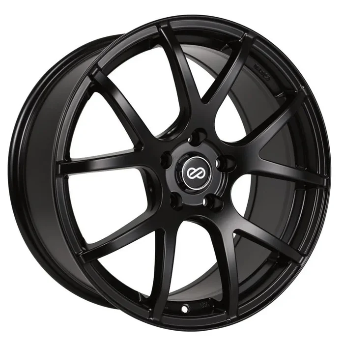Enkei M52 18×8 40mm Offset 5×110 Bolt Pattern 72.6mm Bore Dia Matte Black Wheel