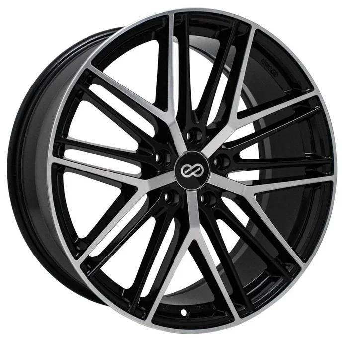 Enkei Phantom 18×8 5×108 40mm Offset 72.6mm Bore Black Machine Wheel