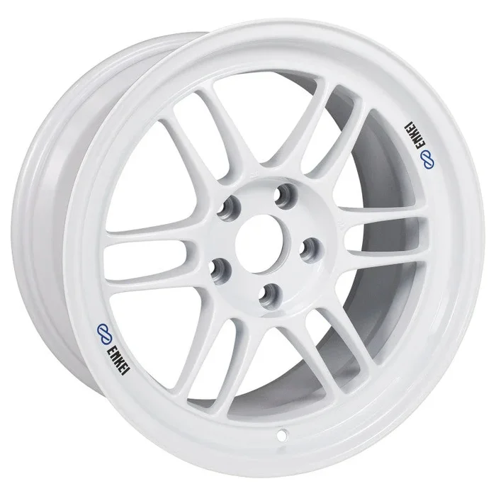 Enkei RPF1 17×9 5×114.3 22mm Offset 73mm Bore Vanquish White Wheel20.3 lb