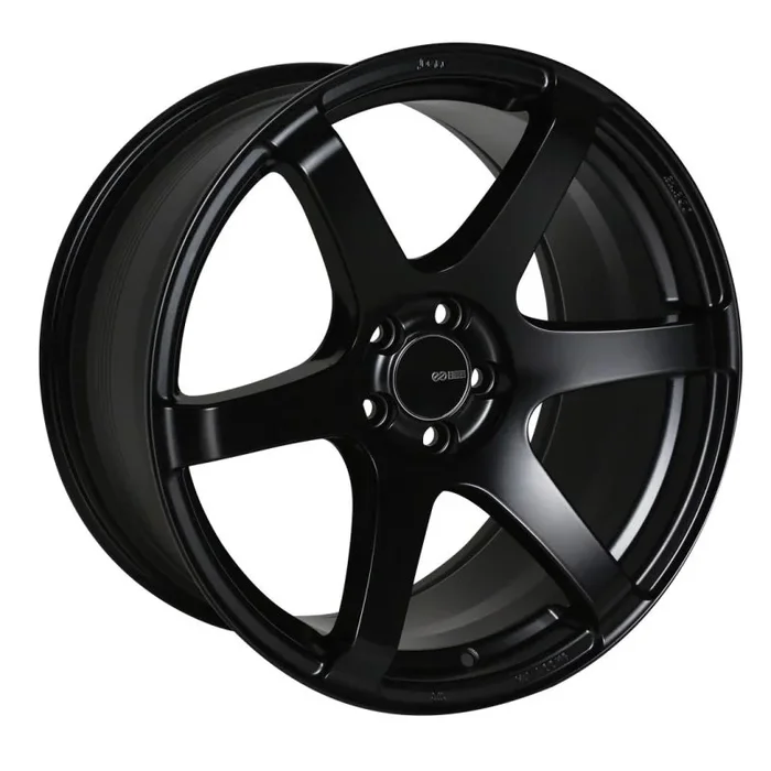 Enkei T6S 18×8.5 45mm Offset 5×100 Bolt Pattern 72.6 Bore Matte Black Wheel