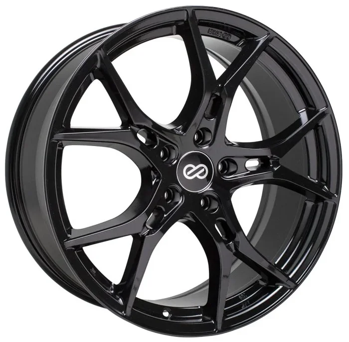 Enkei Vulcan 18X8.0 35mm Offset 5×114.3 Bolt 72.6mm Bore Gloss Black Wheel