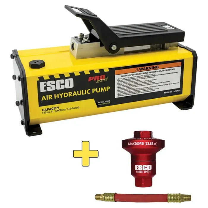 ESCO 10518 1/2 Gal Air Hydraulic Pump, w/ FREE Air Reducer