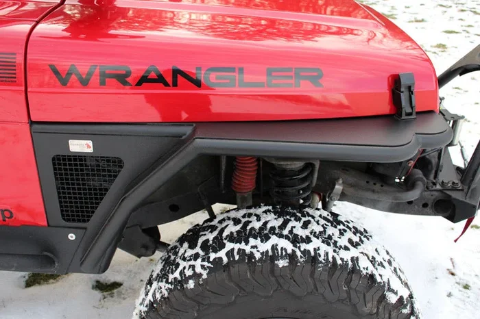 Fishbone Offroad 97-06 Jeep Wrangler TJ Steel Tube Fenders Front 3In Flare – Blk Textured Powdercoat