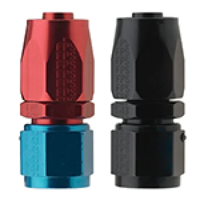 Fragola -16AN Straight Pro-Flow Hose End – Blue/Red
