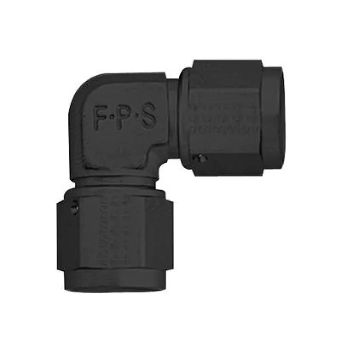 Fragola -6AN Female Coupler Tube Style – Black