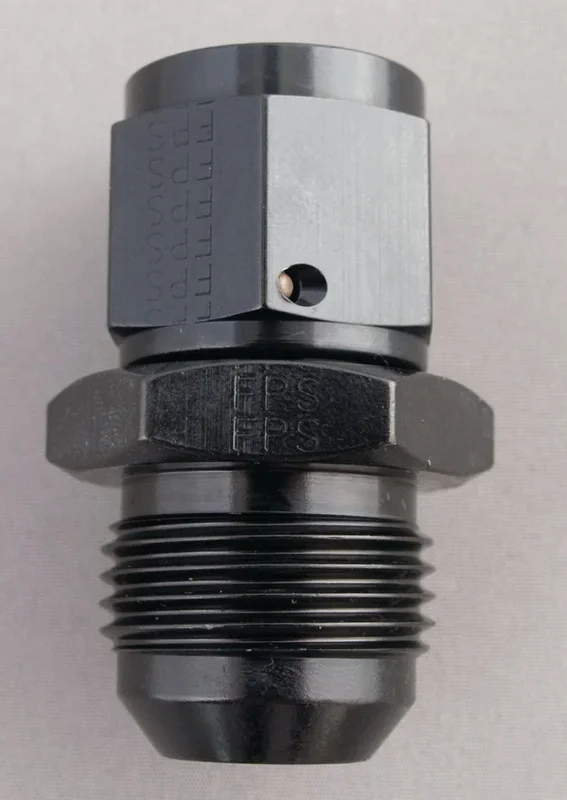 Fragola -6AN Nut x -4AN Male Swivel Reducer – Black