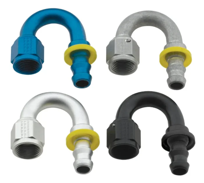 Fragola -6AN Push-Lite End 180 Degree – Blue
