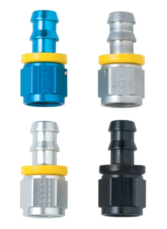 Fragola -6AN Push-Lite End x 3/8 NPT – Black