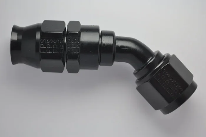 Fragola -8AN Real Street x 45 Degree Hose End Black For PTFE Hose0.12 lb