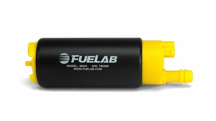 Fuelab 494 High Output In-Tank Electric Fuel Pump – 340 LPH In Offset From Out