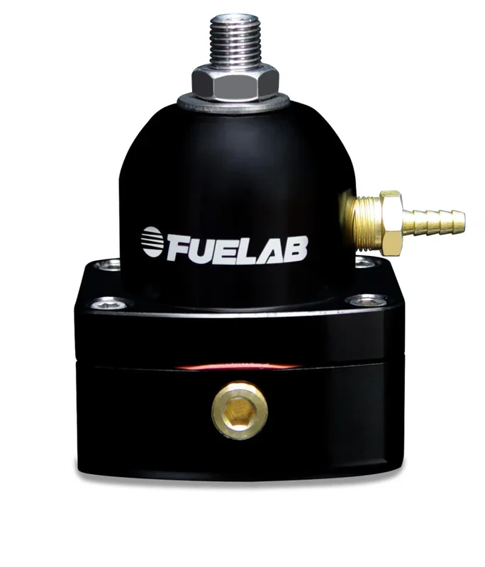 Fuelab 515 Carb Adjustable FPR 4-12 PSI (2) -6AN In (1) -6AN Return – Black