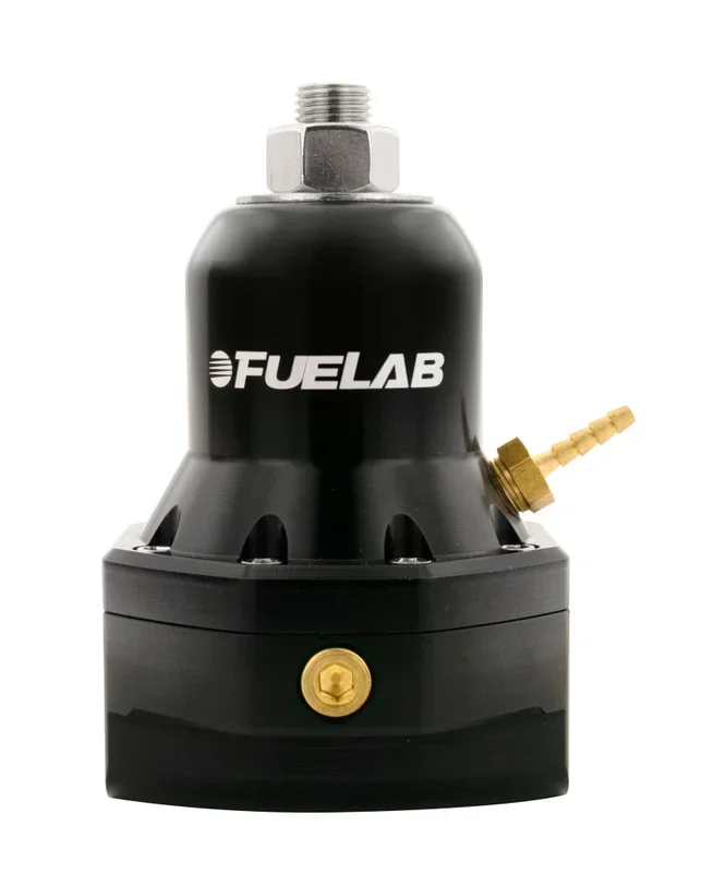 Fuelab 565 EFI Adjustable FPR 25-60 PSI (2) -10AN In (1) -10AN Return Max Flow Bypass – Black
