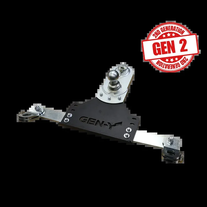 Gen-Y 18-19 GM Short/Long Bed GoosePuck II 5in Offset Ball Puck Mount 25K TW w/Safety Chain Anchors