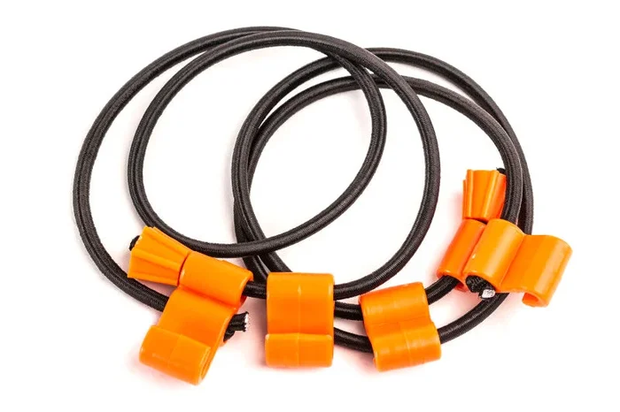 Giant Loop Rubber Boa Straps – Black/Orange