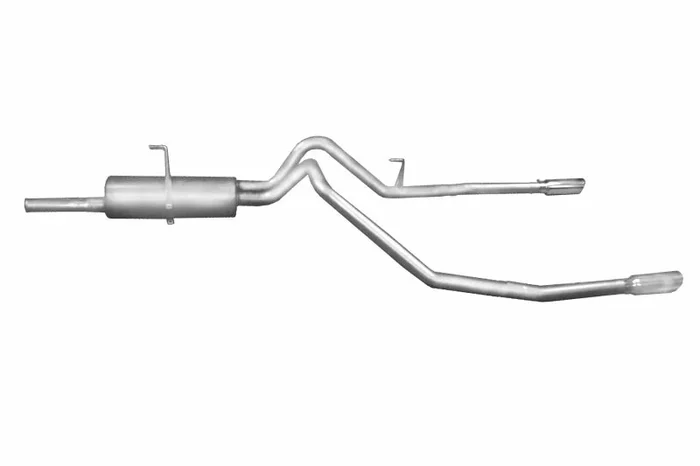 Gibson 03-06 Toyota Tundra SR5 4.7L 2.5in Cat-Back Dual Split Exhaust – Aluminized