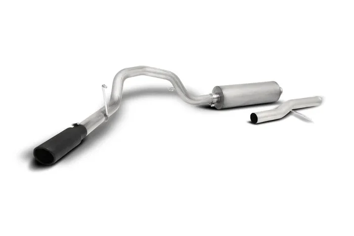 Gibson 20-21 GMC Sierra 2500HD/3500HD 6.6L Cat-Back Single Exhaust System Stainless – Black Elite